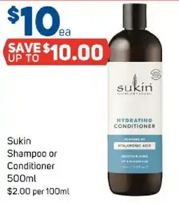 Foodland Sukin Shampoo or Conditioner offer
