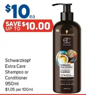 Foodland Schwarzkopf Extra Care Shampoo or Conditioner offer