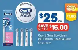 Foodland Oral-B Sensitive Clean Refill Brush Heads offer