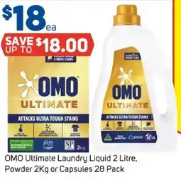 Foodland OMO Ultimate Laundry Liquid, Powder or Capsules offer