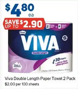 Foodland Viva Double Length Paper Towel offer