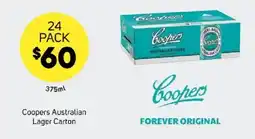 Foodland Coopers Australian Lager Carton offer