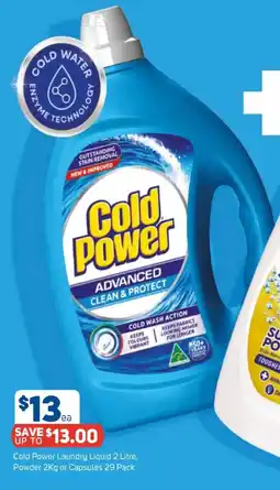 Foodland Cold Power Laundry Liquid, Powder or Capsules offer