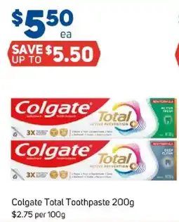 Foodland Colgate Total Toothpaste offer