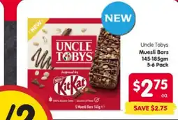 Spar Uncle Tobys Muesli Bars offer
