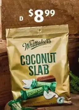 ALDI Whittaker's Mini Size Coconut Slab Sharepack offer