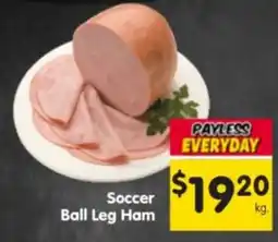 Spar Soccer Ball Leg Ham offer