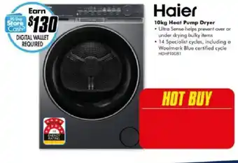 The Good Guys Haier 10kg Heat Pump Dryer offer