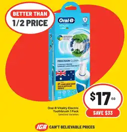 Supa Valu Oral-B Vitality Electric Toothbrush offer