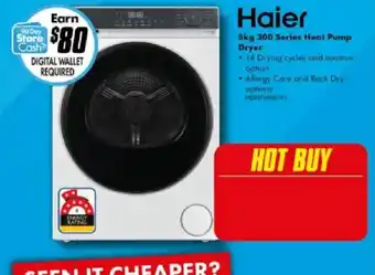 The Good Guys Haier 8kg 300 Series Heat Pump Dryer offer