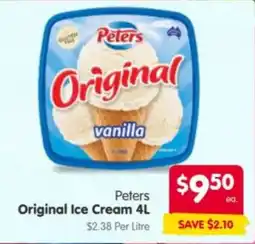 Spar Peters Original Ice Cream offer