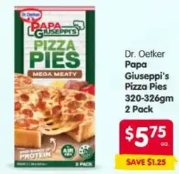 Spar Dr. Oetker Papa Giuseppe's Pizza Pies offer