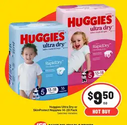 Supa Valu Huggies Ultra Dry Nappies offer
