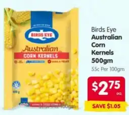 Spar Birds Eye Australian Corn Kernels offer