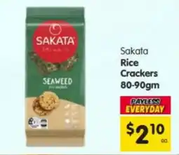 Spar Sakata Seaweed Rice Crackers offer