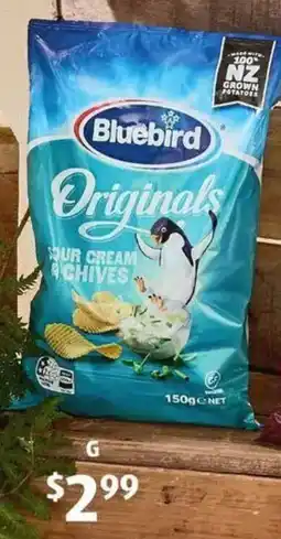 ALDI Bluebird Originals Sour Cream & Chives Chips offer