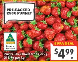 Supa Valu Australian Strawberries offer