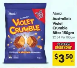 Spar Menz Australia's Violet Crumble Bites offer
