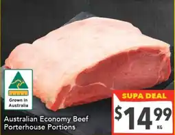 Supa Valu Australian Economy Beef Porterhouse Portions offer