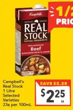 Supa Valu Campbell's Real Stock offer