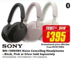 The Good Guys Sony WH-1000XM5 Noise Cancelling Headphones offer