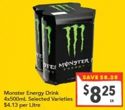 Supa Valu Monster Energy Drink offer