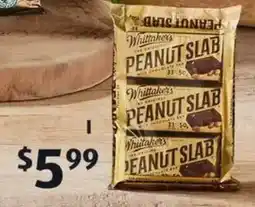 ALDI Whittaker's Peanut Slab Multipack offer