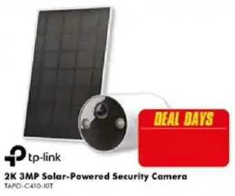 The Good Guys tp-link 2K 3MP Solar-Powered Security Camera offer