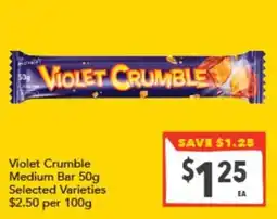 Supa Valu Violet Crumble offer