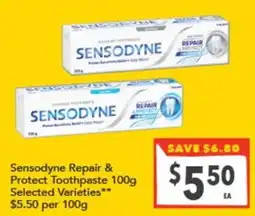 Supa Valu Sensodyne Repair & Protect Toothpaste offer