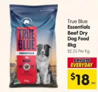 Spar True Blue Essentials Beef Dry Dog Food offer
