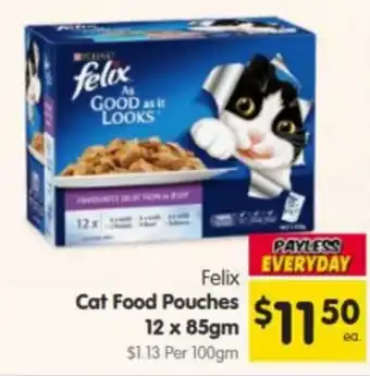 Spar Felix Cat Food Pouches offer