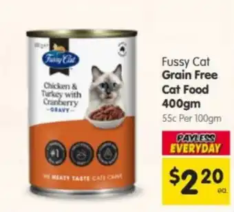 Spar Fussy Cat Grain Free Cat Food offer