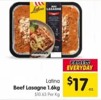 Spar Latina Beef Lasagne offer