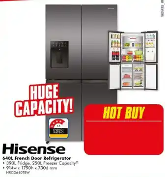 The Good Guys Hisense 640L French Door Refrigerator offer