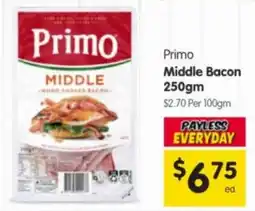 Spar Primo Middle Bacon offer