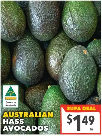 Supa Valu Australian Hass Avocados offer
