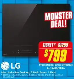 The Good Guys LG 60cm Induction Cooktop offer