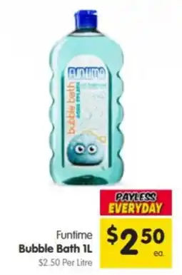 Spar Funtime Bubble Bath offer