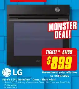The Good Guys LG Series 5 76L InstaView Oven - Black Glass offer