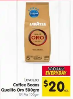 Spar Lavazza Coffee Beans Qualito Oro offer