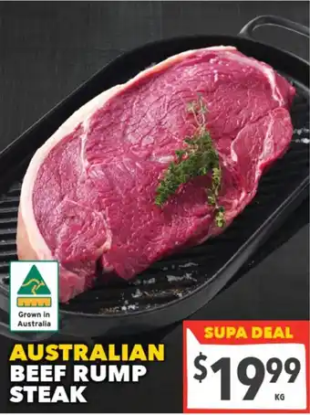 Supa Valu Australian Beef Rump Steak offer
