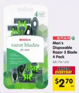 Spar SPAR razor blades for men offer