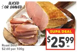Supa Valu Roast Beef offer