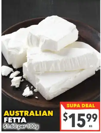 Supa Valu Australian Fetta offer