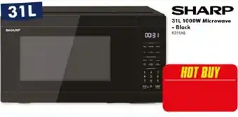 The Good Guys Sharp 31L 1000W Microwave - Black offer