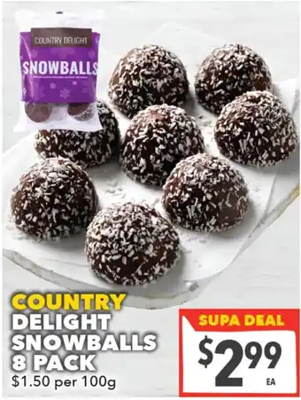 Supa Valu Country Delight Snowballs offer