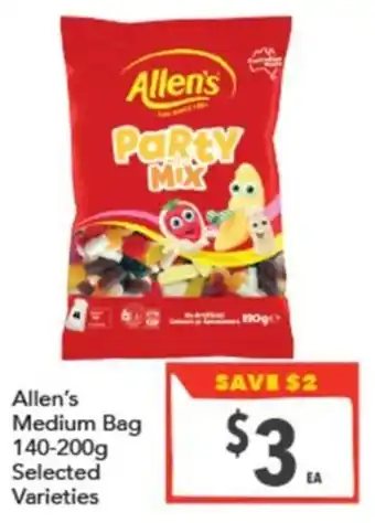 Supa Valu Allen's Party Mix offer