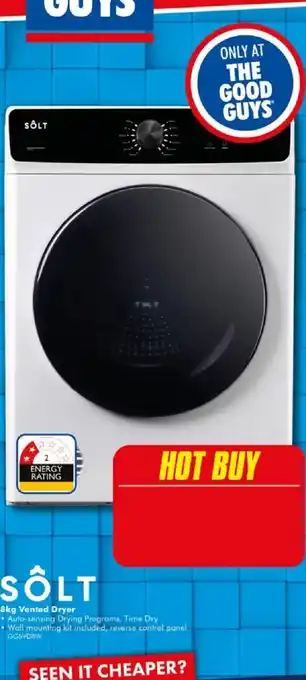 The Good Guys SOLT 8kg Vented Dryer offer