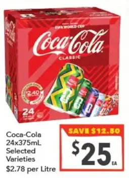 Supa Valu Coca-Cola Selected Varieties offer